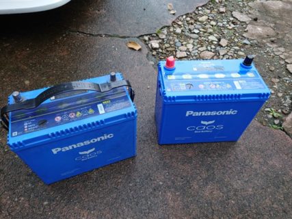 AE86バッテリー交換 Panasonic カオス